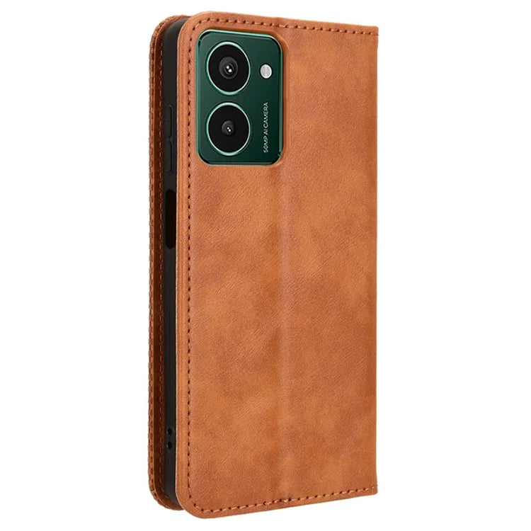 For HMD Pulse  /  Pulse Pro  /  Pulse+ Case Retro PU Leather Wallet Phone Cover Stand
