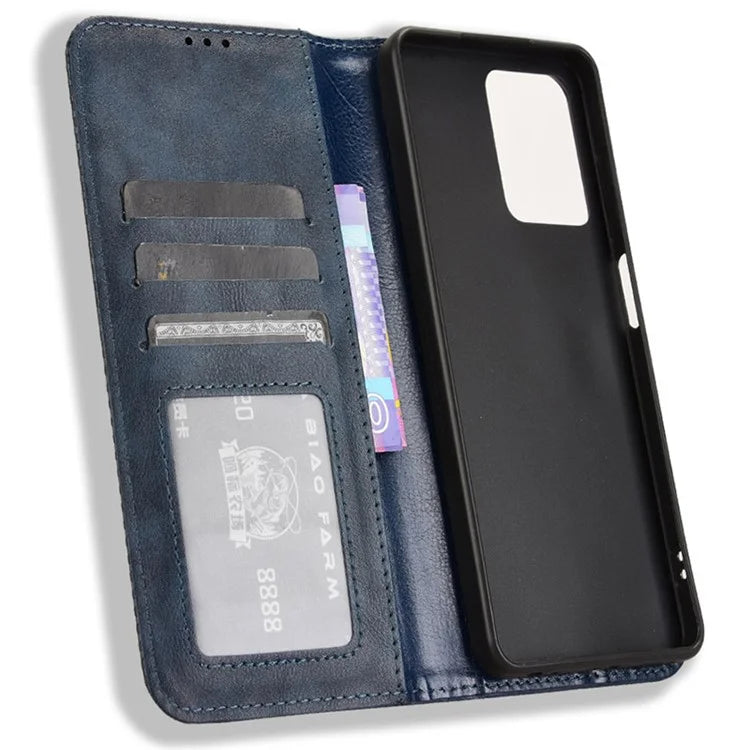 For HMD Pulse  /  Pulse Pro  /  Pulse+ Case Retro PU Leather Wallet Phone Cover Stand