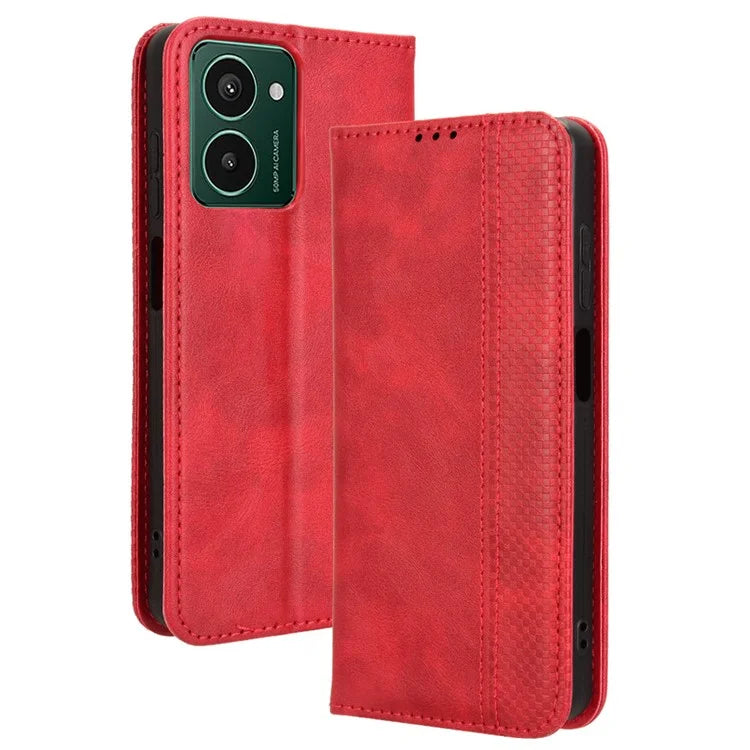 For HMD Pulse  /  Pulse Pro  /  Pulse+ Case Retro PU Leather Wallet Phone Cover Stand