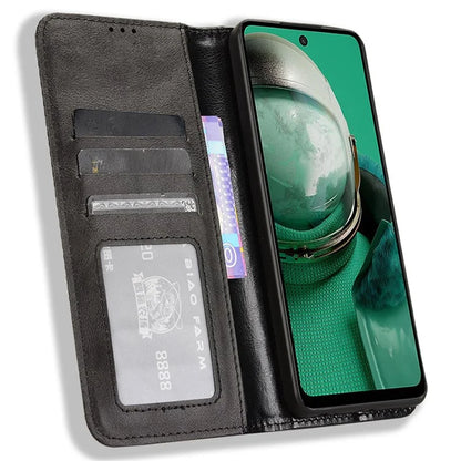 For HMD Pulse  /  Pulse Pro  /  Pulse+ Case Retro PU Leather Wallet Phone Cover Stand