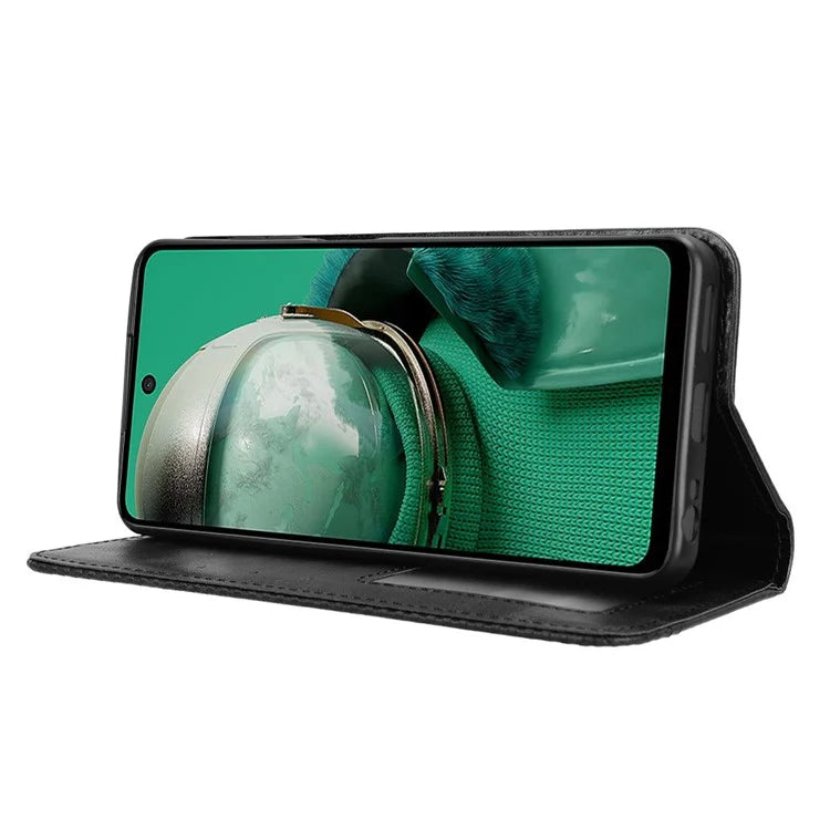 For HMD Pulse  /  Pulse Pro  /  Pulse+ Case Retro PU Leather Wallet Phone Cover Stand