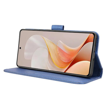 For vivo S19 5G Case PU Leather Diamond Texture Protective Phone Cover