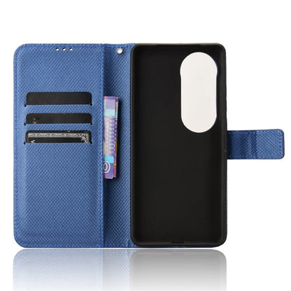 For vivo S19 5G Case PU Leather Diamond Texture Protective Phone Cover