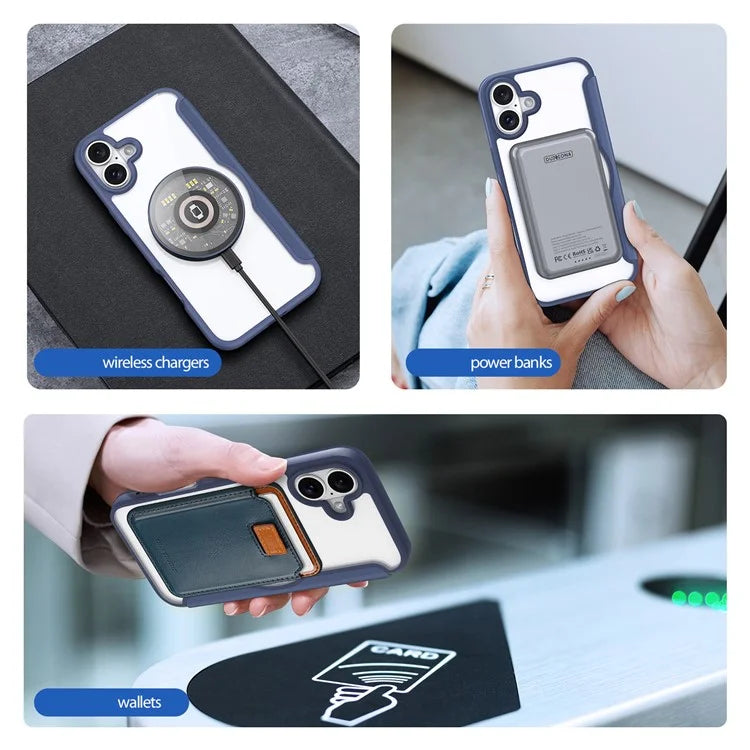 DUX DUCIS Skin X Pro for iPhone 16 Plus Case Compatible with MagSafe Card Slot Leather Cover