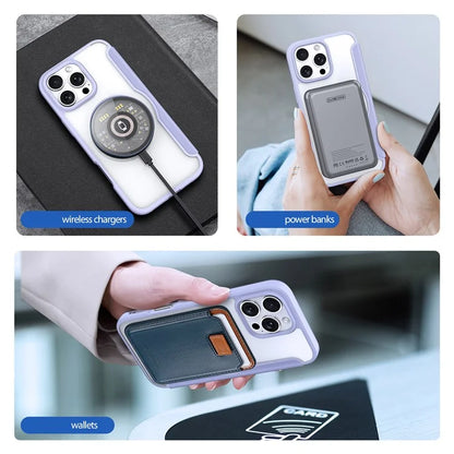 DUX DUCIS Skin X Pro for iPhone 16 Pro Leather Case Compatible with MagSafe Card Holder Phone Cover