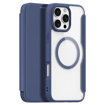 DUX DUCIS Skin X Pro for iPhone 16 Pro Leather Case Compatible with MagSafe Card Holder Phone Cover
