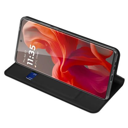 DUX DUCIS Skin Pro Series For Motorola Moto G85 5G / S50 Neo 5G Leather Case with Card Slot Stand