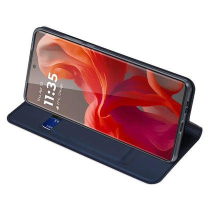 DUX DUCIS Skin Pro Series For Motorola Moto G85 5G / S50 Neo 5G Leather Case with Card Slot Stand