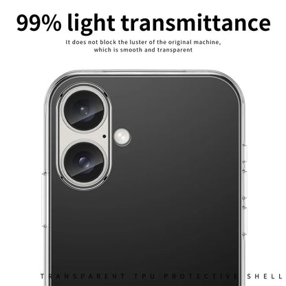MOFI For iPhone 16 Plus Case Anti-scratch Transparent Soft TPU Phone Cover