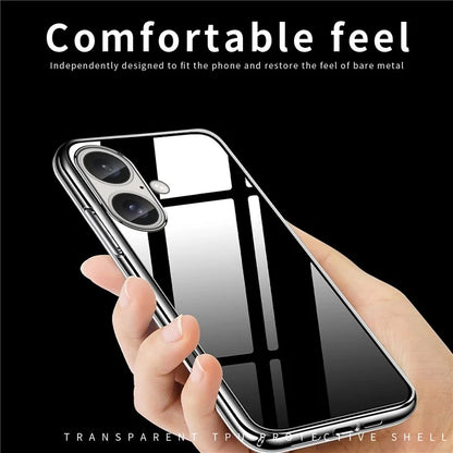 MOFI For iPhone 16 Plus Case Anti-scratch Transparent Soft TPU Phone Cover