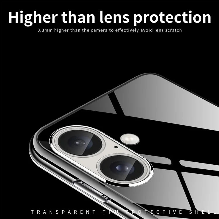 MOFI For iPhone 16 Case Soft TPU Slim Phone Cover HD Transparent