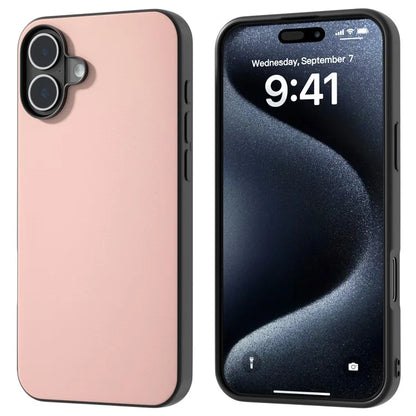 For iPhone 16 Plus Case Anti-Drop PU Leather Coated TPU+PC Phone Cover