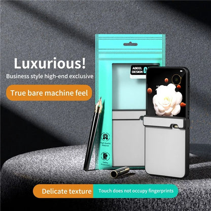 For Honor Magic V Flip 5G Case Hinge Protection PU Leather+PC Phone Cover