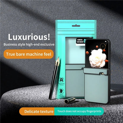 For Honor Magic V Flip 5G Case Hinge Protection PU Leather+PC Phone Cover