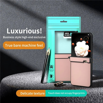 For Honor Magic V Flip 5G Case Hinge Protection PU Leather+PC Phone Cover