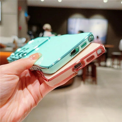 For Samsung Galaxy S24 Ultra Case Wave Frame with Love Heart Raised Camera Protection TPU Cover