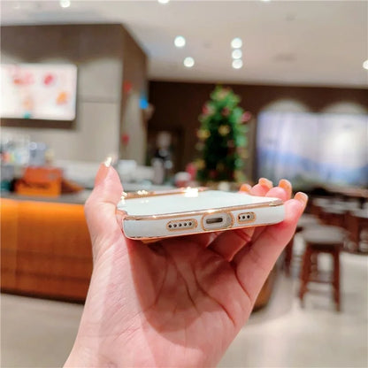 For iPhone 15 Plus Case Wave Frame with Love Heart Raised Camera Protection TPU Cover