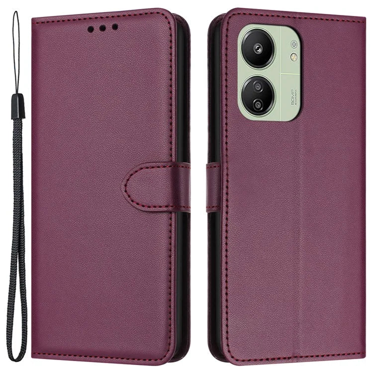 For Xiaomi Redmi 13C 4G / 5G / 13R 5G / Poco M6 5G / Poco C65 4G Wallet Phone Case Leather Stand Cover
