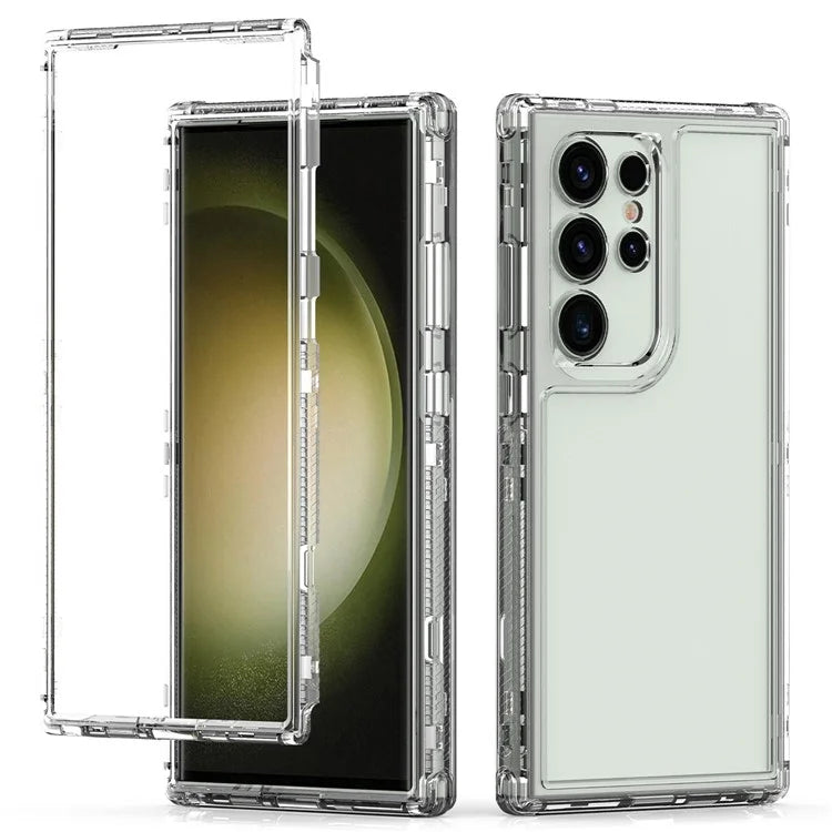 For Samsung Galaxy S23 Ultra Case Acrylic+TPU Shockproof Clear Phone Cover