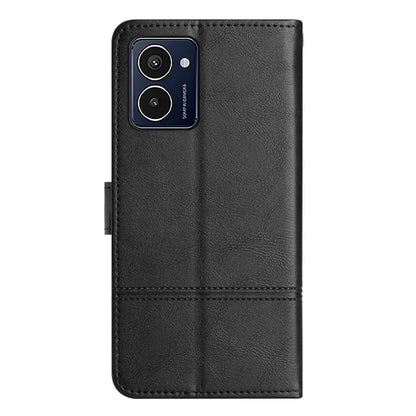 For HMD Pulse Pro Case Line Imprinted PU Leather Wallet Phone Cover