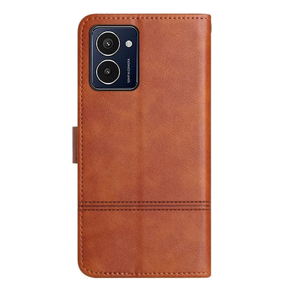 For HMD Pulse Pro Case Line Imprinted PU Leather Wallet Phone Cover