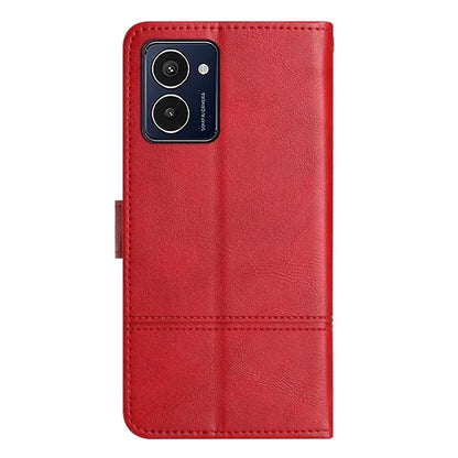 For HMD Pulse Pro Case Line Imprinted PU Leather Wallet Phone Cover