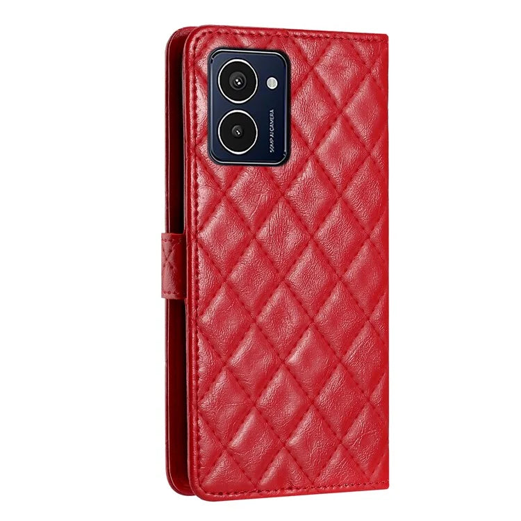 For HMD Pulse Pro Case Classic Rhombus Pattern Leather Phone Cover