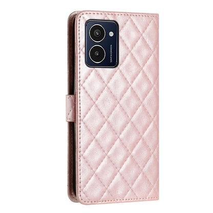 For HMD Pulse Pro Case Classic Rhombus Pattern Leather Phone Cover