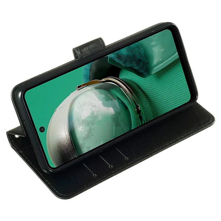 For HMD Pulse+ / Pulse Case Leather Wallet Phone Cover Stand Function Solid Color