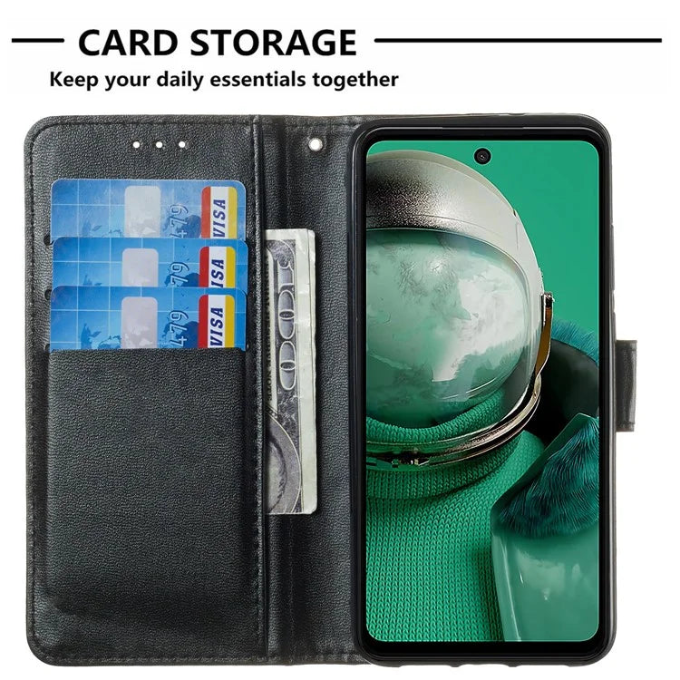 For HMD Pulse+ / Pulse Case Leather Wallet Phone Cover Stand Function Solid Color