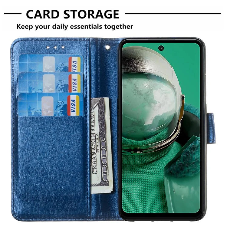 For HMD Pulse+ / Pulse Case Leather Wallet Phone Cover Stand Function Solid Color