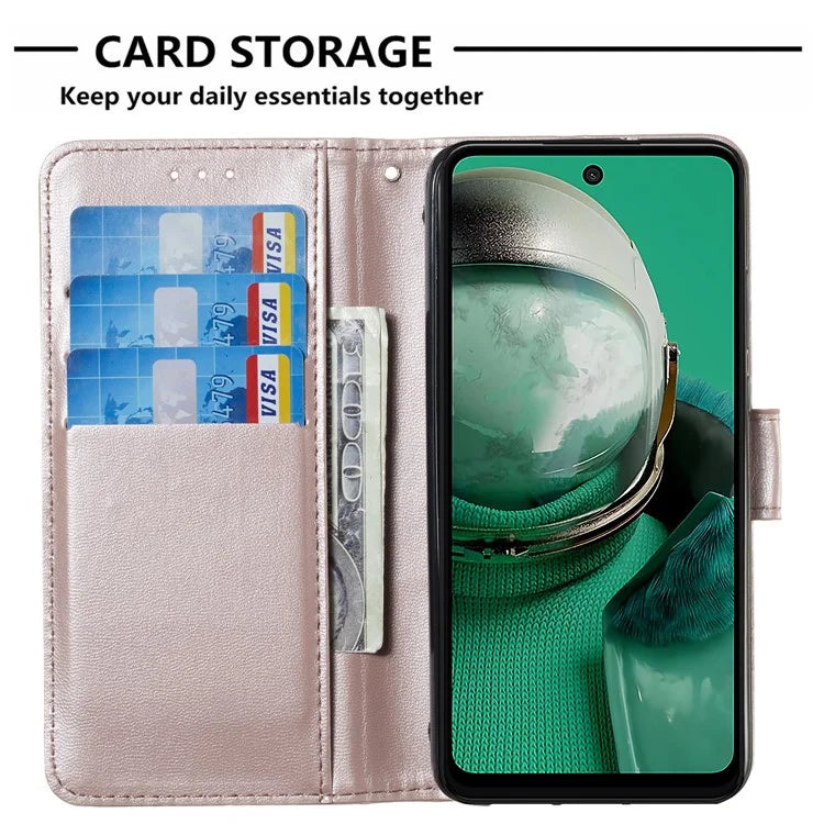 For HMD Pulse+ / Pulse Case Leather Wallet Phone Cover Stand Function Solid Color