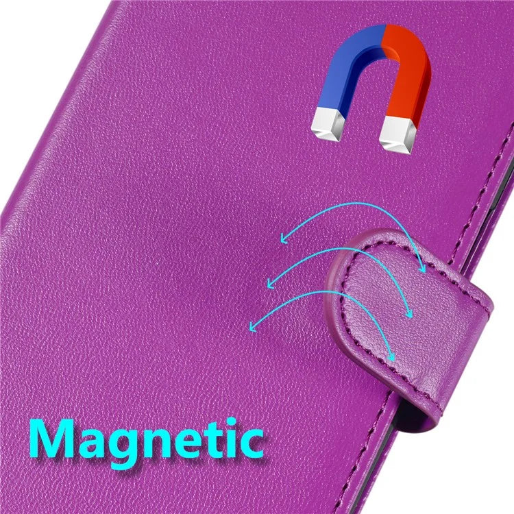 For HMD Pulse+ / Pulse Case Leather Wallet Phone Cover Stand Function Solid Color