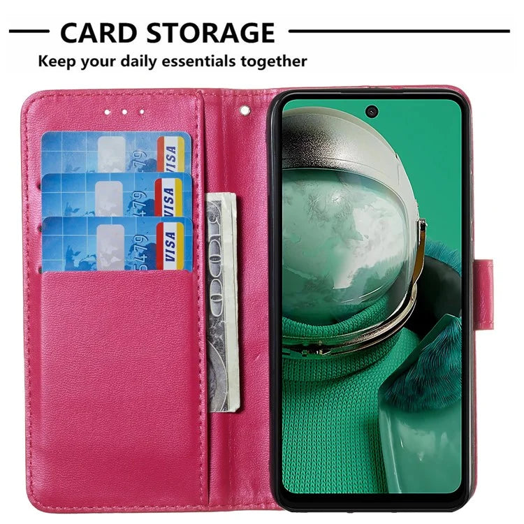 For HMD Pulse+ / Pulse Case Leather Wallet Phone Cover Stand Function Solid Color