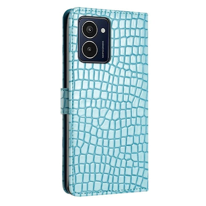 For HMD Pulse Pro Case Stand PU Leather Phone Cover Classic Crocodile Pattern