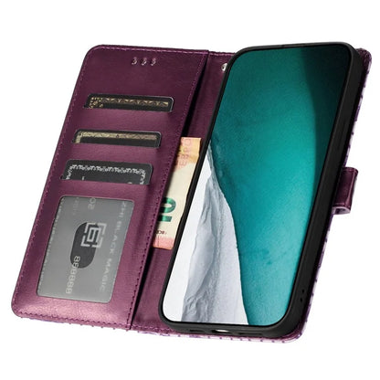For HMD Pulse Pro Case Stand PU Leather Phone Cover Classic Crocodile Pattern