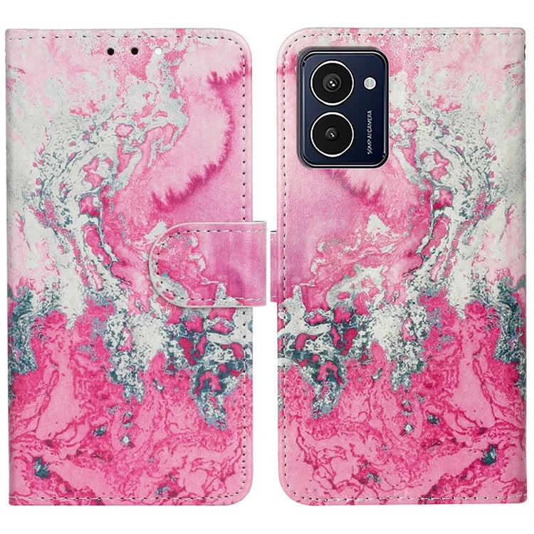 For HMD Pulse Pro Case Leather Pattern Design Magnetic Clasp Folio Phone Cover