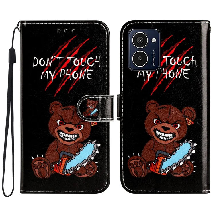 For HMD Pulse Pro Case Printed Pattern Design Leather Phone Cover