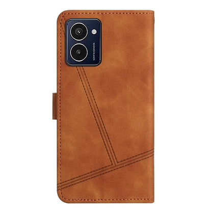 For HMD Pulse Pro Case Flip Leather Retro Phone Cover Lines Imprinted
