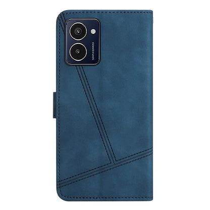 For HMD Pulse Pro Case Flip Leather Retro Phone Cover Lines Imprinted