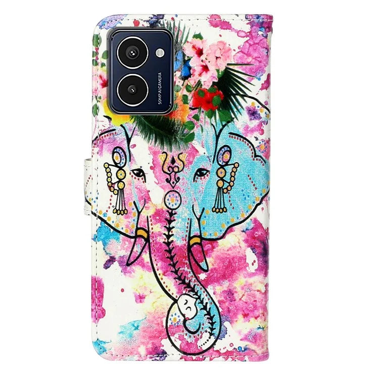 For HMD Pulse Pro Case with Card Holder Pattern Leather Phone Cover