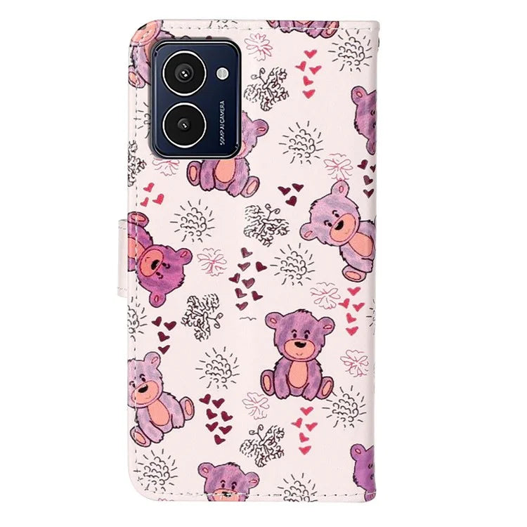 For HMD Pulse Pro Case with Card Holder Pattern Leather Phone Cover