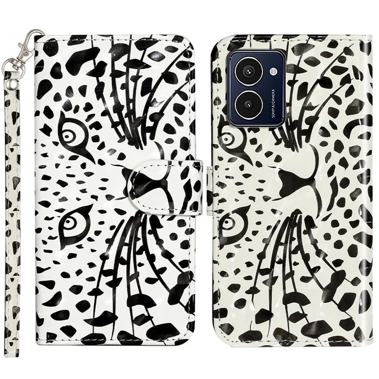 For HMD Pulse Pro Case 3D Pattern Printed Phone Leather Cover Handbag