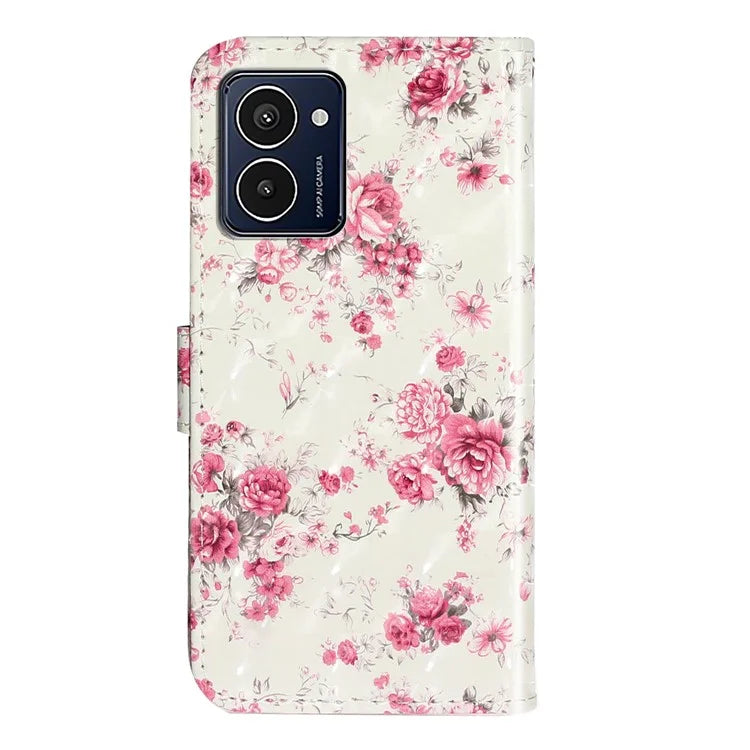 For HMD Pulse Pro Case 3D Pattern Printed Phone Leather Cover Handbag