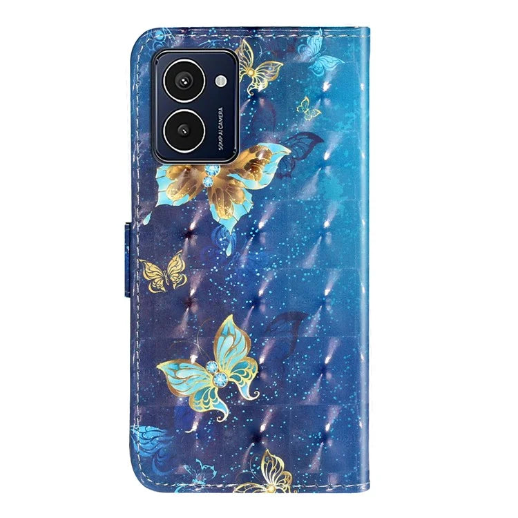 For HMD Pulse Pro Case 3D Pattern Printed Phone Leather Cover Handbag