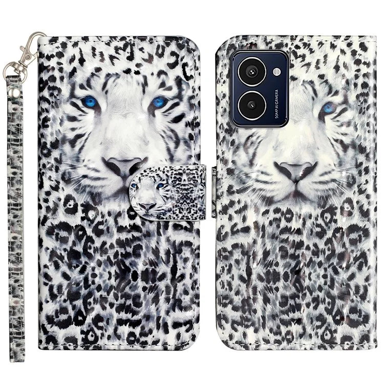 For HMD Pulse Pro Case 3D Pattern Printed Phone Leather Cover Handbag
