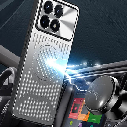 For Xiaomi Redmi K70E 5G Case TPU+Aluminum Alloy Anti-Fall Phone Cover Heat Dissipation