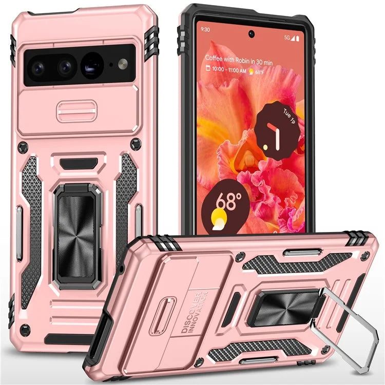 Armor Series For Google Pixel 9 Pro XL Case PC+TPU Kickstand Phone Cover with Camshield