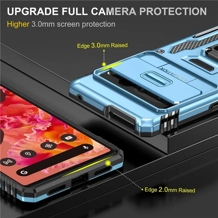 Armor Series For Google Pixel 9 Pro XL Case PC+TPU Kickstand Phone Cover with Camshield