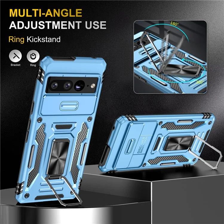 Armor Series For Google Pixel 9 Pro XL Case PC+TPU Kickstand Phone Cover with Camshield